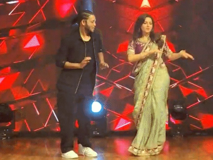 मैंने प्यार किया के गाने पर जयपुर में नाची भाग्यश्री:एक्ट्रेस ने सोशल मीडिया क्रिएटर्स को किया सम्मानित, डांस फेस्टिवल के फिनाले में महारानी कॉलेज रही विनर