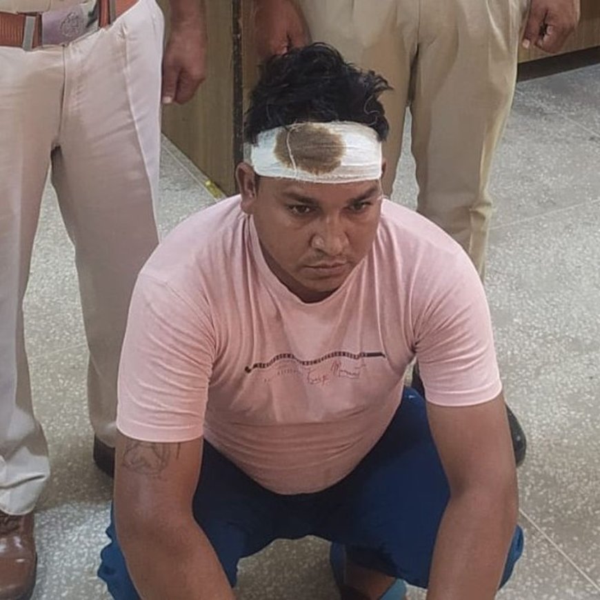 रेवाड़ी में शराब ठेके पर हमला करने वाला गिरफ्तार:सेल्समैन के सिर पर मारी बोतल, LCD-कूलर और कैमरा भी तोड़ा दिया था