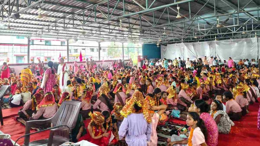 अष्टमी के दिन हुआ 5 लाख से अधिक बेटियों का कन्या पूजन