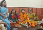 भाजपा महिला मोर्चा प्रदेश अध्यक्ष रुचि भट्ट का जोरदार स्वागत