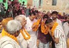 नूंह में नौकरी लगे दो युवाओं को लेकर जश्न:गांव पहुंचने पर फूल मालाओं से किया स्वागत,सरपंच बोले गौरव का क्षण