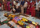 करौली में दीपोत्सव पर गोवर्धन पूजा का आयोजन:मदन मोहन मंदिर में 15 फीट के गोवर्धन की विशेष पूजा