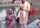 टोहाना में महिलाओं ने डूबते सूर्य को दिया अर्घ्य:नहर किनारे व्रती महिलाओं और श्रद्धालुओं की भीड़, मंगल कामना के लिए छठ पूजा
