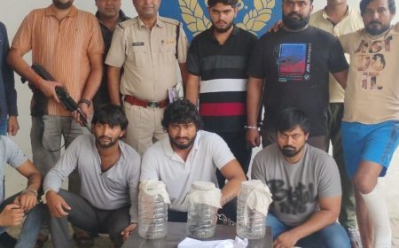 पलवल में सीआईए टीम ने सात आरोपी को पकड़ा:मां-बेटे को गोली मार किया था घायल, पुलिस ने जब्त किए हथियार और बाइक