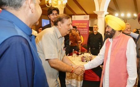 CM मान का उद्योगपतियों को पंजाब में निवेश का न्योता:दिल्ली में बोले- उद्योग-हितैषी नीतियों के कारण राज्य पसंदीदा निवेश स्थल