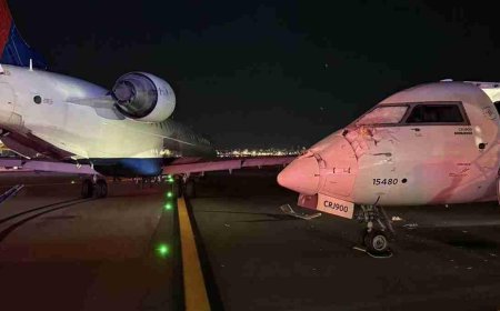 न्यूयॉर्क में एयरपोर्ट पर बड़ा हादसा, पार्किंग के समय आपस में टकराए 2 विमान