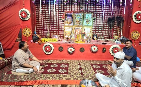 नीलकंठ धाम में नवरात्र महोत्सव का भव्य आगाज़