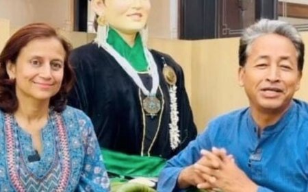 लेह हिंसा-वांगचुक की पत्नी की SC में बंदी प्रत्यक्षीकरण याचिका:बोलीं- एक हफ्ता हो गया, न पति की सेहत पता, न ही गिरफ्तारी की वजह