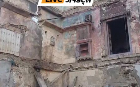 भास्कर अपडेट्स:गुजरात के वेरावल में 80 साल पुरानी बिल्डिंग गिरने से 3 लोगों की मौत