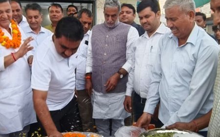 फरीदाबाद में गुर्जर बोले PM ने गरीबी देखी और भोगी:MLA बोले -पहले कागजों में था विकास, 2.30 करोड़ के विकास कार्यों का शुभारंभ