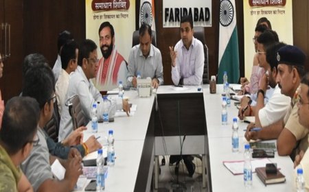 फरीदाबाद में NHAI और FMDA के अधिकारियों की बैठक:डीसी ने SDM को मौके पर जाने के आदेश दिए, हाईवे की जल निकासी पर चर्चा