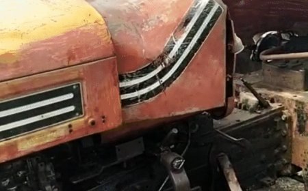 ट्रक की टक्कर से ट्रॉली उछलकर ट्रैक्टर पर गिरी:पांढुर्णा में तीन किसानों की दबने से मौत; तीनों महाराष्ट्र के रहने वाले थे