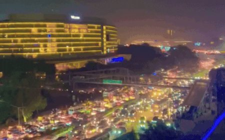 गुरुग्राम में अंतिम वर्किंग-डे पर महाजाम:दिल्ली बॉर्डर से लेकर इफ्को चौक तक, 5 किलोमीटर वाहनों की लाइन, एमजी रोड भी जाम