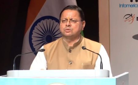 सीएम पुष्कर सिंह धामी पहुँचे भारत मंडपम, नई दिल्ली*