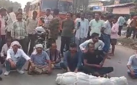 किसान का शव रेलवे ट्रैक पर मिला:परिजनों ने हाईवे जाम किया, बेटे-बहू पर लगाया प्रताड़ित करने का आरोप