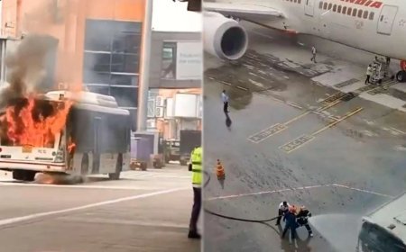 LIVE: दिल्ली एयरपोर्ट पर बस में आग, लीपा घाटी में पाक गोलीबारी, भारत का मुंहतोड़ जवाब