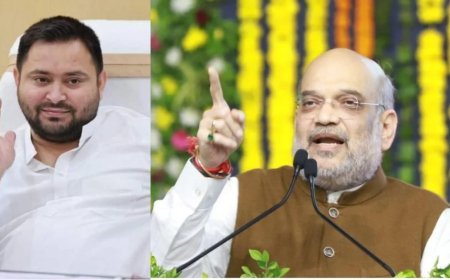 बिहार में नीतीश और दिल्ली में मोदी, CM-PM का पद खाली नहीं, तेजस्वी को अमित शाह का जवाब