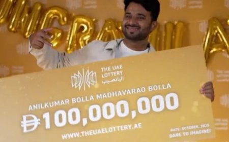 1100 रुपए में 240 करोड़ का जैकपॉट, UAE में मां के जन्मदिन के नंबर्स ने भारतीय युवक को बनाया अरबपति