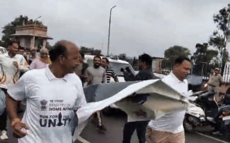 कोटा में निकला यूनिटी मार्च:सरदार पटेल की 150 वीं जयंती पर एकता की शपथ, 'एकता रन' में मंत्री दिलावर व विधायक ने दौड़ लगाई