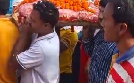 सहारनपुर में बैंड बाजों के साथ निकली शव यात्रा:सात पीढ़ियां देखने वाली महिला को मिली ‘उत्सव विदाई’