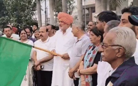 यमुनानगर में सरदार पटेल की जयंती पर रन फॉर यूनिटी:कृषि मंत्री ने दिखाई हरी झंडी, राष्ट्रीय एकता की दिलाई शपथ