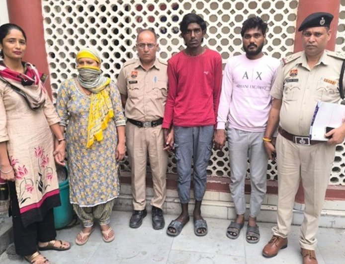 सोनीपत हलवाई मर्डर केस में महिला समेत 3 अरेस्ट:चेक बाउंस को लेकर हुआ विवाद; कोठड़े में ईंट से मारा, रिमांड पर लिए