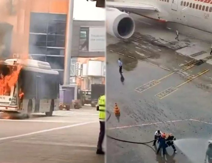 LIVE: दिल्ली एयरपोर्ट पर बस में आग, लीपा घाटी में पाक गोलीबारी, भारत का मुंहतोड़ जवाब