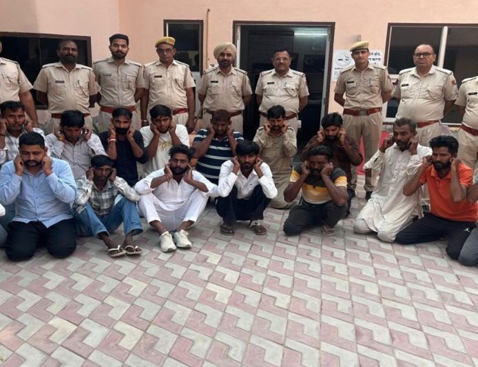 हनुमानगढ़ पुलिस ने 90 संदिग्ध अकाउंट चिह्नित किए:गैंगस्टरों के महिमामंडन पर शिकंजा,दो गिरफ्तार; 41 युवक हिरासत में