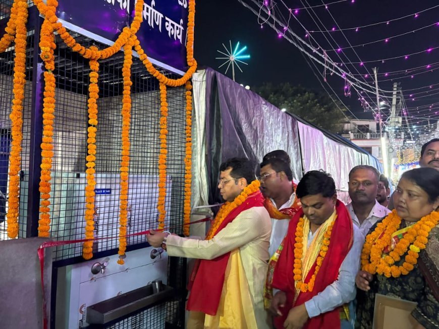 विधायक शिव अरोरा ने संजय नगर खेड़ा मे विधायकनिधि से लगे पीने के पानी के प्याऊ का फीता काटकर शुभारम्भ किया*