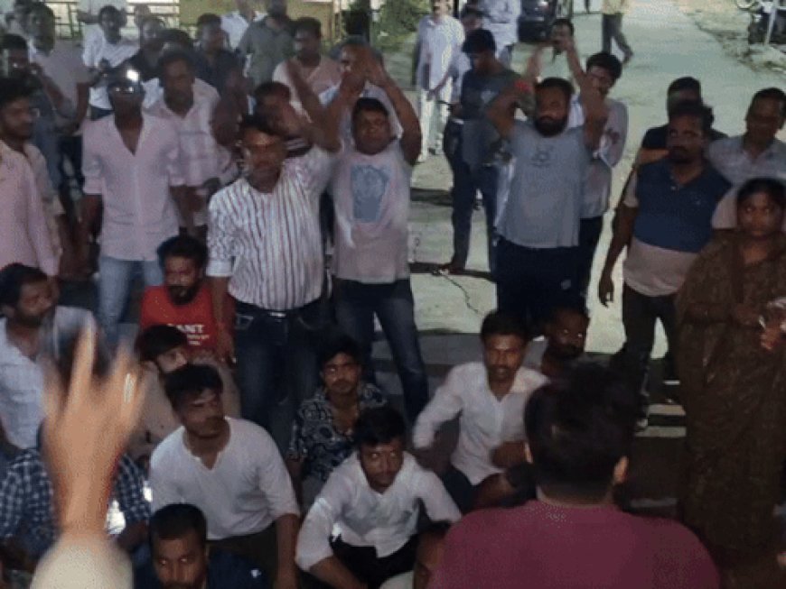 RSS कार्यक्रम के विरोध से भड़का विवाद:NSUI का जोरदार प्रदर्शन, पुलिस से तीखी नोकझोंक नेताओं को किया गिरफ्तार देर रात तक थाने पर चला प्रदर्शन