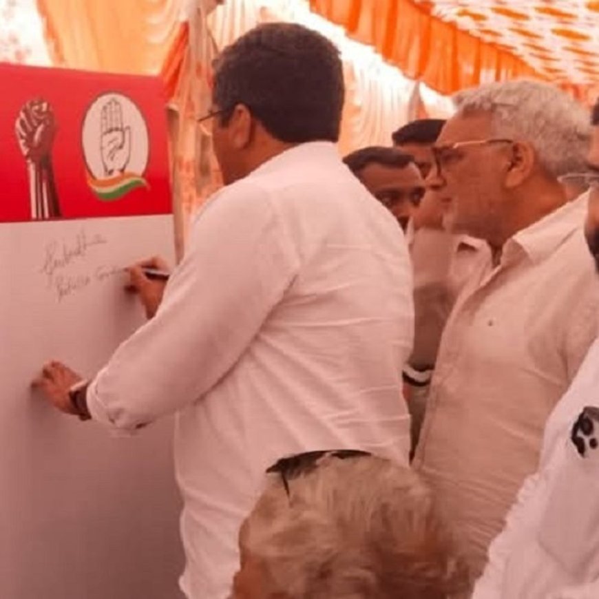 अंबाला में कांग्रेस का “वोट चोर गद्दी छोड़ो” हस्ताक्षर अभियान:AICC सचिव प्रफुल्ल गुडाधे बोले- जनता का अपमान अब नहीं सहेगी पार्टी