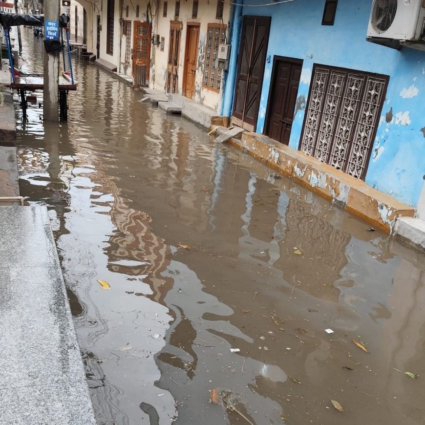 हनुमानगढ़ में बारिश से फसलों को नुकसान की आशंका:नरमा, बाजरा, मूंग और मोठ की फसलें भीगीं, तापमान गिरावट दर्ज