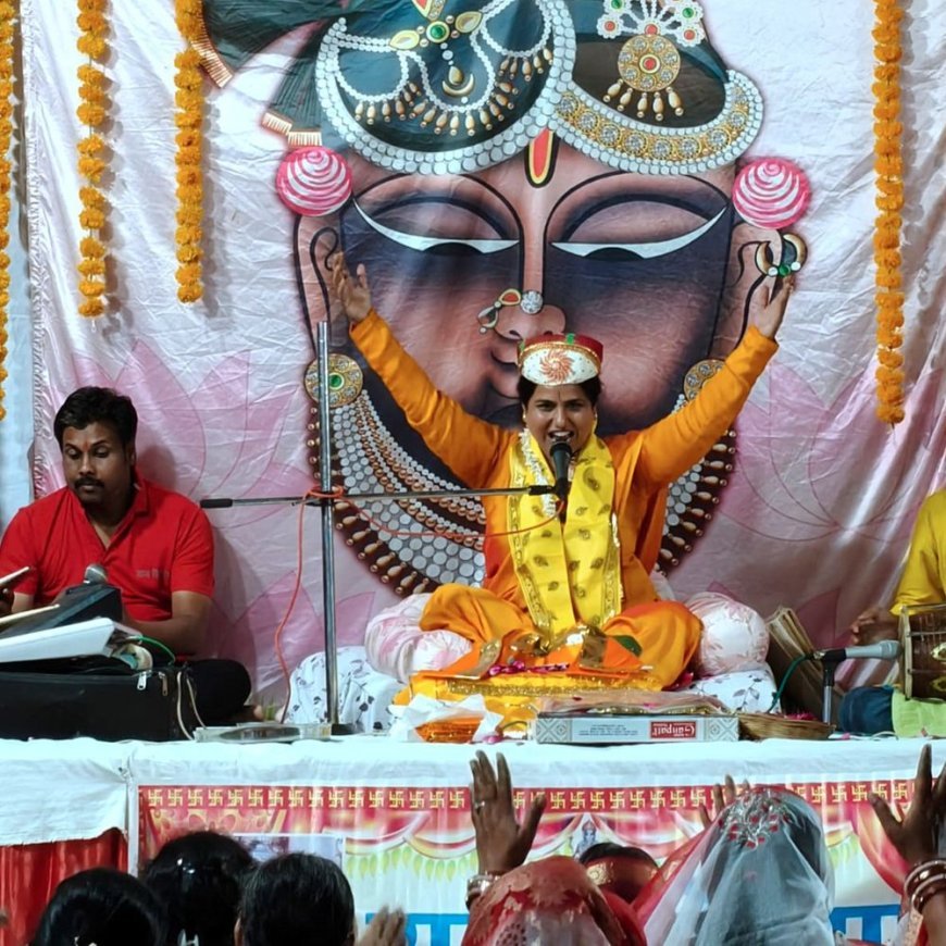 राजसमंद में शरद पूर्णिमा पर रास महोत्सव:सखियां ग्रुप ने जमकर किया नृत्य, माहेश्वरी मोहल्ले में हुई सत्यनारायण कथा