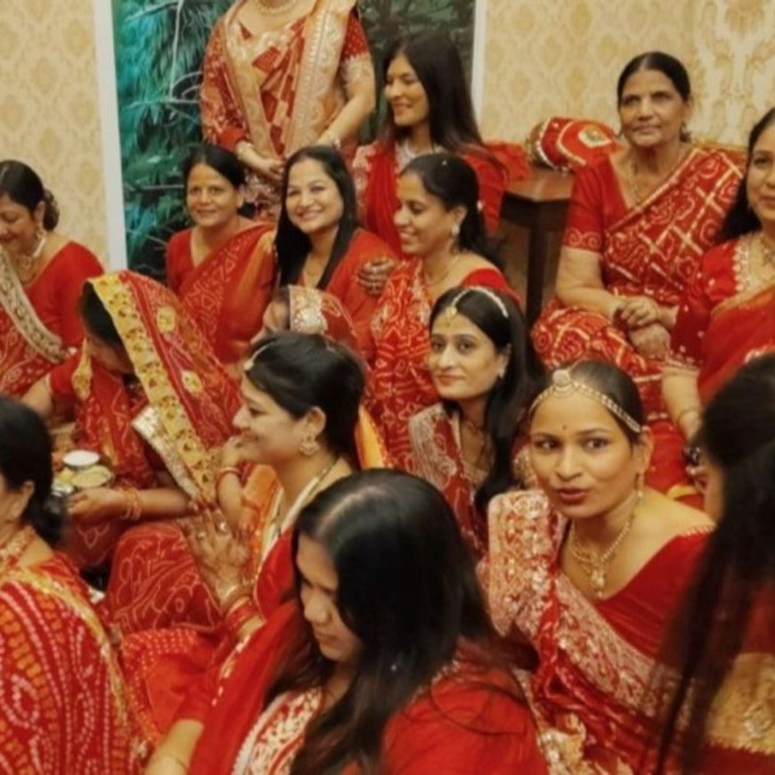 पाली में महिलाओं ने रखा करवा चौथ का व्रत:पति की लंबी उम्र की कामना कीं, चांद देख खोला व्रत