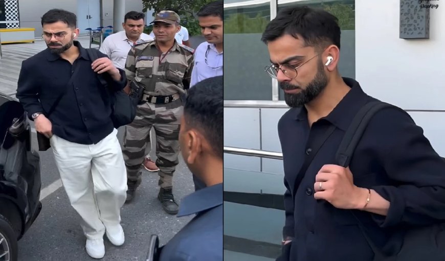 ऑस्ट्रेलिया के खिलाफ सीरीज के लिए स्वदेश लौटे विराट कोहली, नए लुक में आए नजर