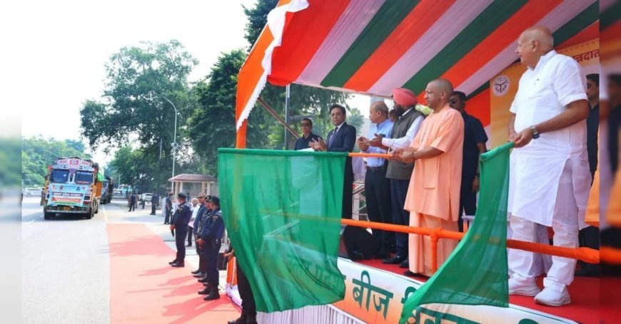 पंजाब के किसानों का सहारा बने CM योगी, बाढ़ पीड़ितों के लिए भेजे गेहूं के बीज