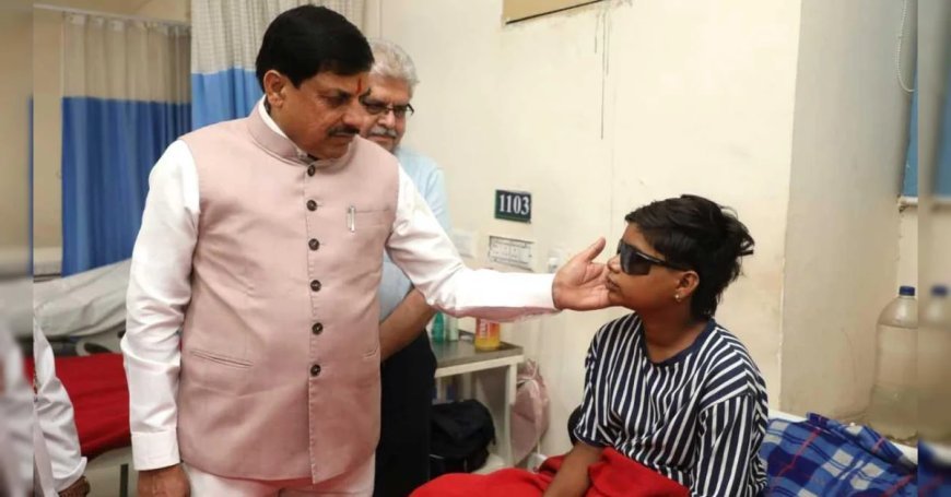 मुख्यमंत्री डॉ. यादव कार्बाइड गन प्रभावितों से अस्पताल में मिले, हालचाल जाना