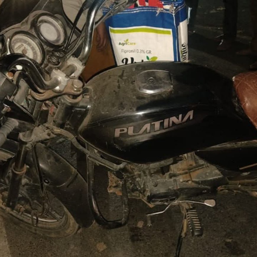 फतेहाबाद में ट्राला ड्राइवर ने बिजली मैकेनिक को कुचला:काम से लौट रहा था घर; दो बच्चों के सिर से उठा पिता का साया