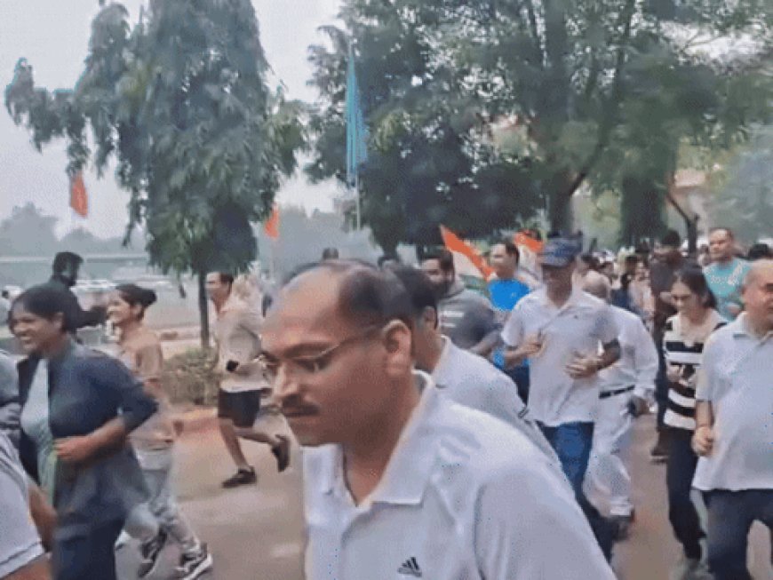 फरीदाबाद में सरदार पटेल की जयंती पर रन फॉर यूनिटी:पूर्व मंत्री सहित MLA ने भी लगाई दौड़, बड़खल-NIT में भी कार्यक्रम