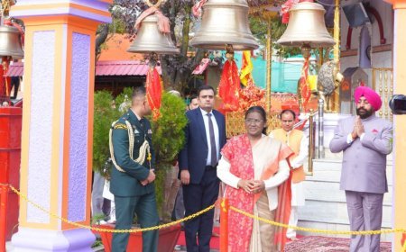 माननीय राष्ट्रपति श्रीमती द्रौपदी मुर्मु ने श्री मां नयना देवी मंदिर में की पूजा-अर्चना, राष्ट्र की सुख-शांति की कामना