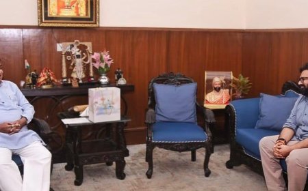 केंद्रीय मंत्री नितिन गडकरी से मुलाकात करने पहुंचे कार्तिकेय शर्मा:पंचकूला की तीन अहम सड़क परियोजनाओं पर चर्चा, सुरक्षा की दृष्टि से प्राथमिकता में शामिल