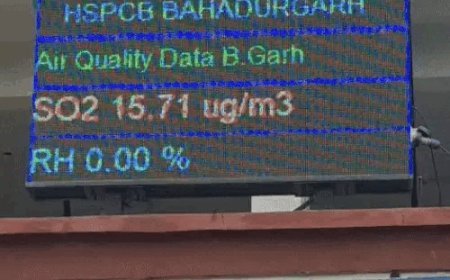 बहादुरगढ़ में एयर क्वालिटी मॉनिटरिंग स्टेशन फिर खराब:AQI डेटा गलत दिखा रहा, एक साल बाद हुआ था ठीक, केलीब्रेशन में गड़बड़ी
