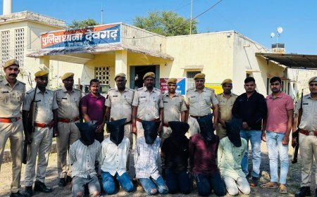 देवगढ़ में फाइनेंस कर्मियों से दो लूट का खुलासा:पुलिस ने 6 आरोपियों को किया गिरफ्तार, रास्ते में रोककर की थी मारपीट