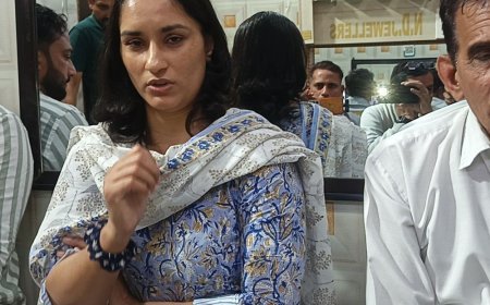 जुलाना में विनेश फोगाट बोलीं-पूरे देश में हुई वोट चोरी:राहुल गांधी के पास पुख्ता सबूत, जल्द ही जनता के सामने उजागर करेंगे