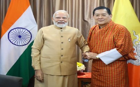 राजा वांगचुक से मुलाकात, जलविद्युत परियोजना पर बनी सहमति, भूटान का दौरा पूरा कर दिल्ली के लिए रवाना हुए पीएम मोदी