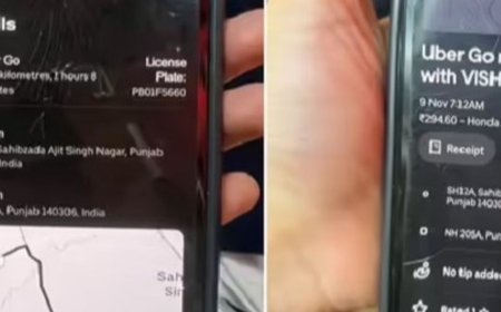 मोहाली में एक्सीडेंट में स्टूडेंट घायल:ड्राइवर ने नहीं की मदद, लोगों ने हॉस्पिटल पहुंचाया, उबर पर भड़की छात्रा की मां