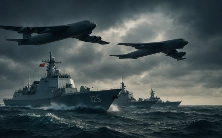 China ने घेर लिया युद्धपोतों से जापान, तभी धड़ा-धड़ पहुंचे अमेरिका के न्यूक्लियर बॉम्बर