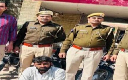गांव से बस में आता, बाइक चुराकर बेच देता:पुलिस ने CCTV फुटेज से चोर पकड़ा, तीन मोटरसाइकिल की बरामद