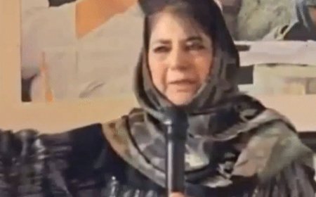 महबूबा बोलीं- कश्मीर की परेशानी लाल किले के सामने गूंजी:सरकार का वादा था- जम्मू-कश्मीर सुरक्षित होगा, दिल्ली ही खतरे में आ गई