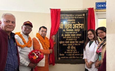 विधायक शिव अरोरा ने जिला सैनिक कल्याण भवन में विधायकनिधि से स्थापित डेंटल चेयर का किया लोकार्पण*